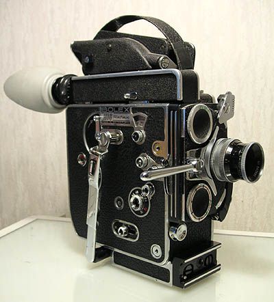 Silent Film Camera on Bolex H 16 Classic Bolex H16 Silent 16mm Film Movie Camera Used Good