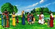 Clipart of Jesus and the children